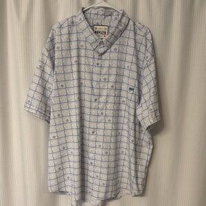 RSVLTS White and Blue Grid Men's Shirt The Scorekeeper